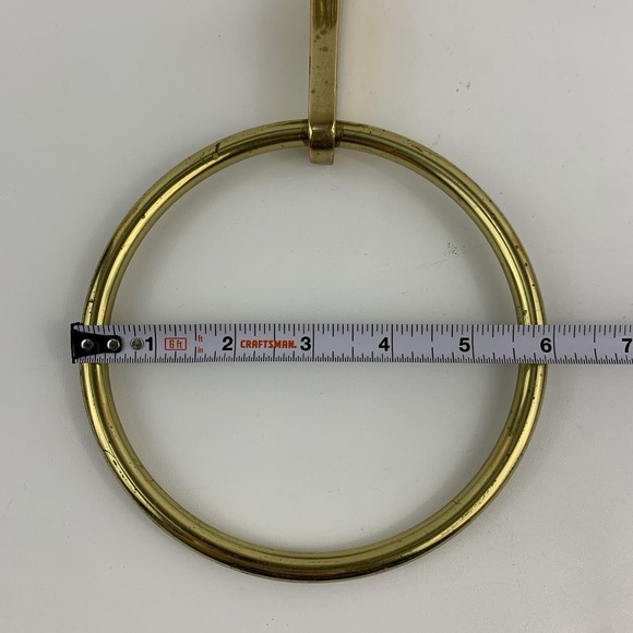 Brass Shell Clam Towel Ring Holder Wall Mount Bathroom Hanger Mod - Picture 16 of 16